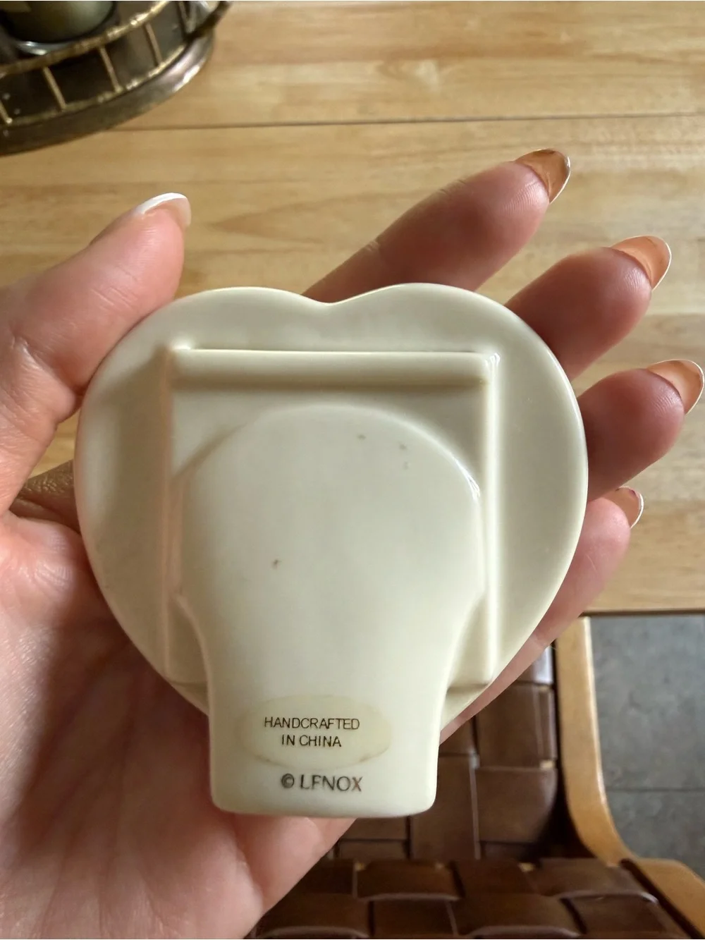 Vintage Lenox Porcelain Heart Picture Frame